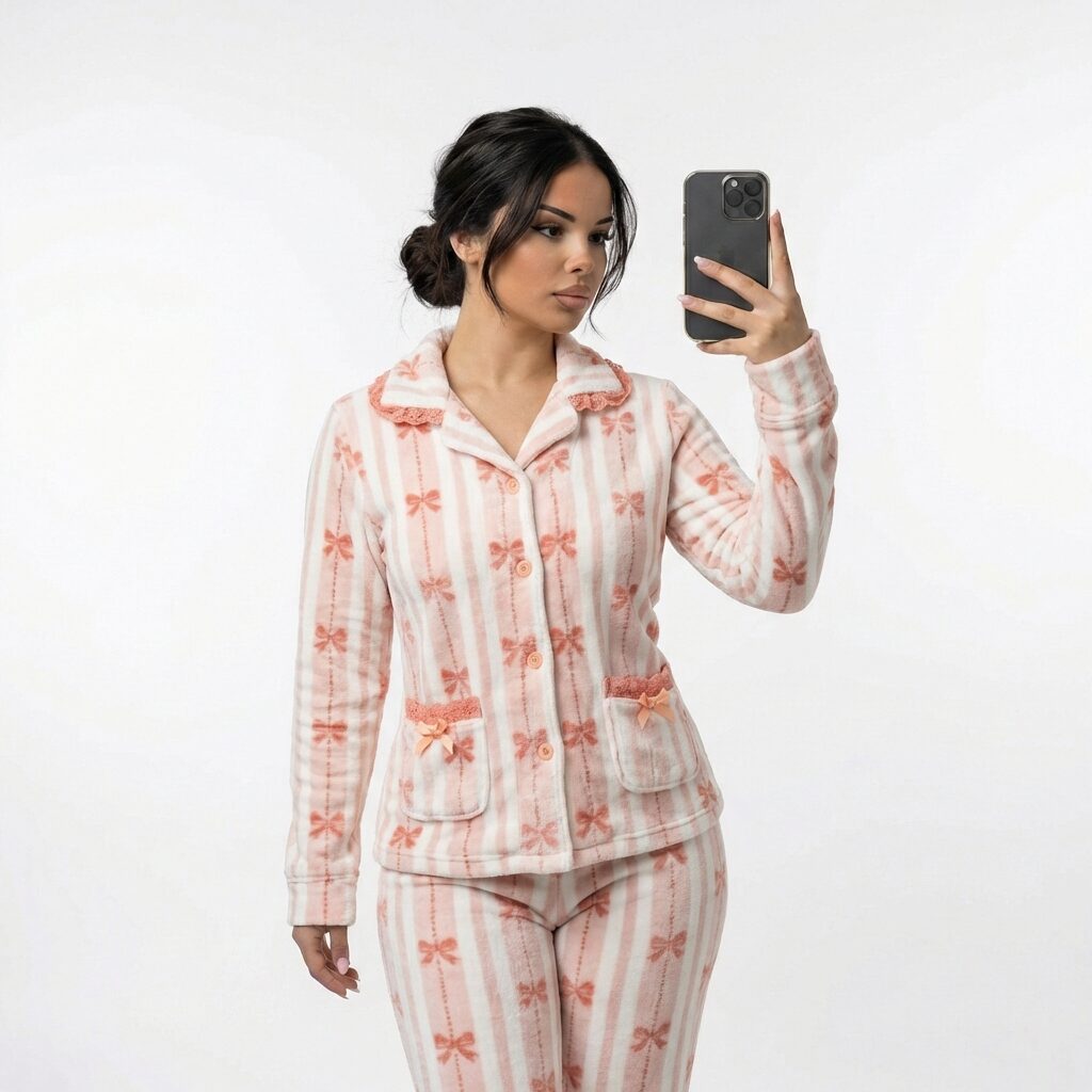 The garment generated on a model